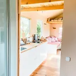 度假居 Tinyhouse Minimalus I - Outdoorkueche Und Nebeldusche